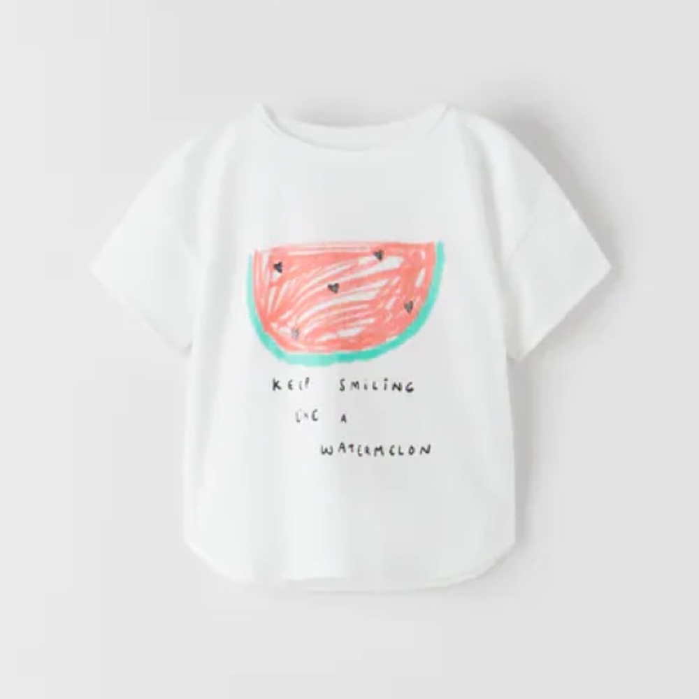 NWT Zara watermelon shirt SIZE 9-12m and 12-18m